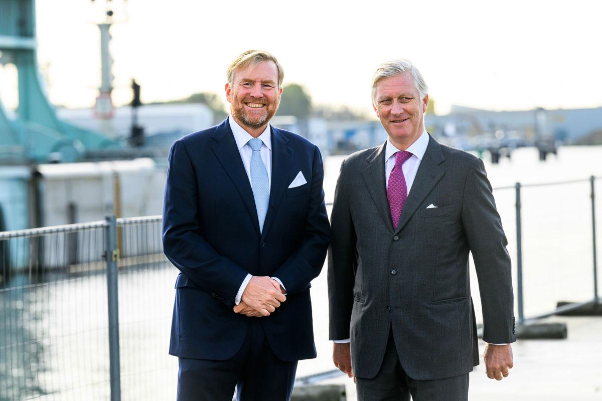 Koning WIllem-Alexander en koning Filip