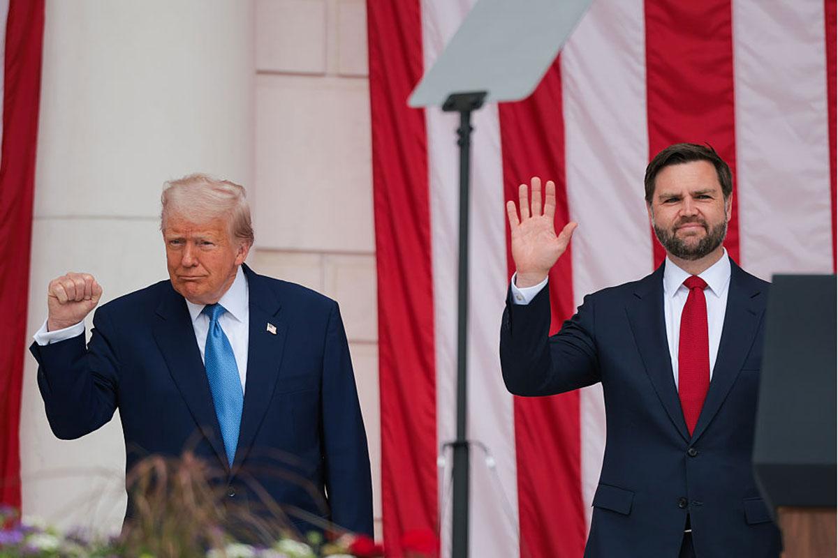 Donald Trup en JD Vance