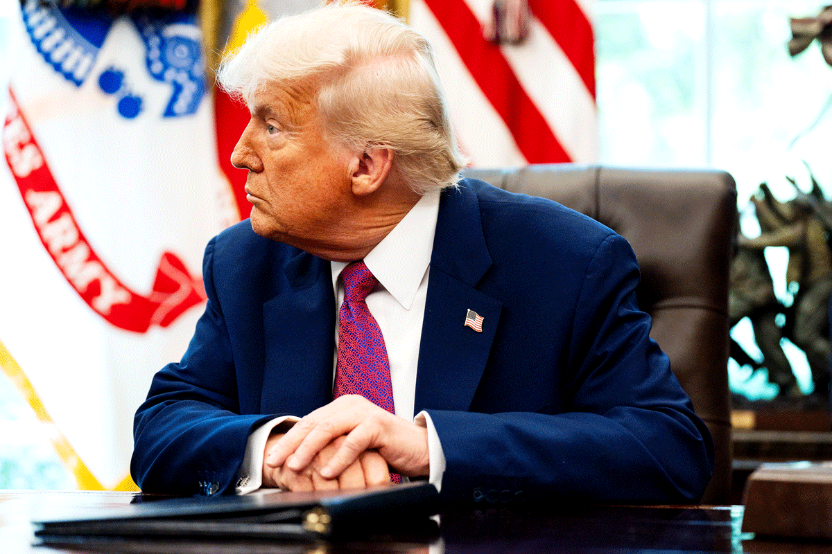 Donald Trump op 5 juni.