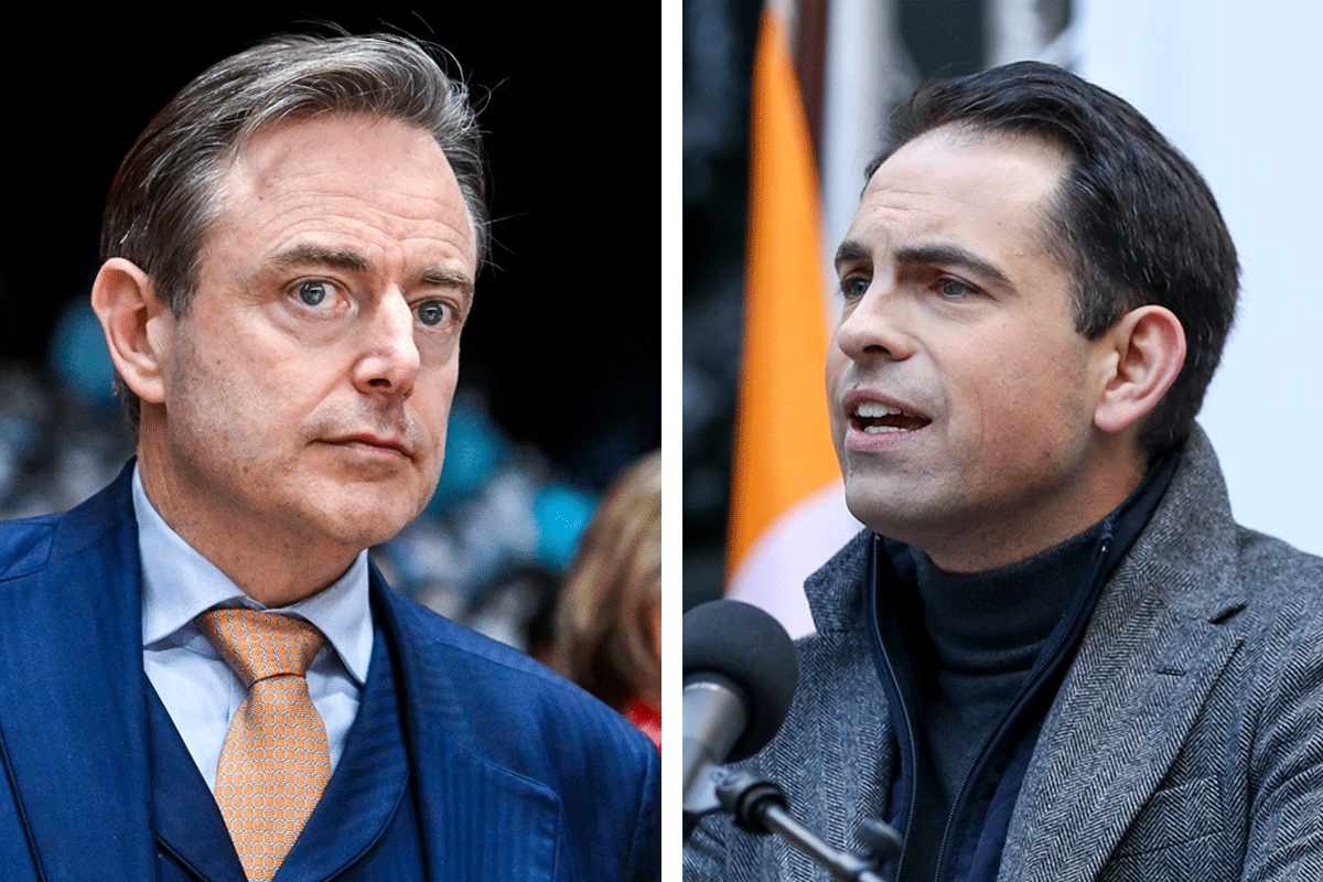 Bart De Wever (N-VA) en Tom Van Grieken (Vlaams Belang)