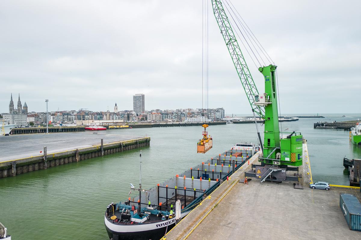 De haven van Oostende.