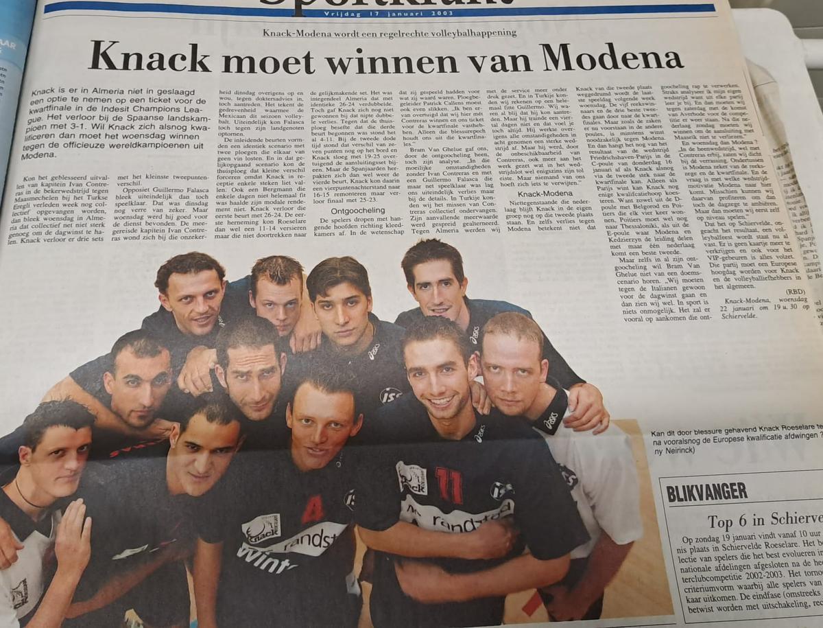 Alles Komt Terug: Ook 20 Jaar Geleden Speelde Knack Volley Een ...