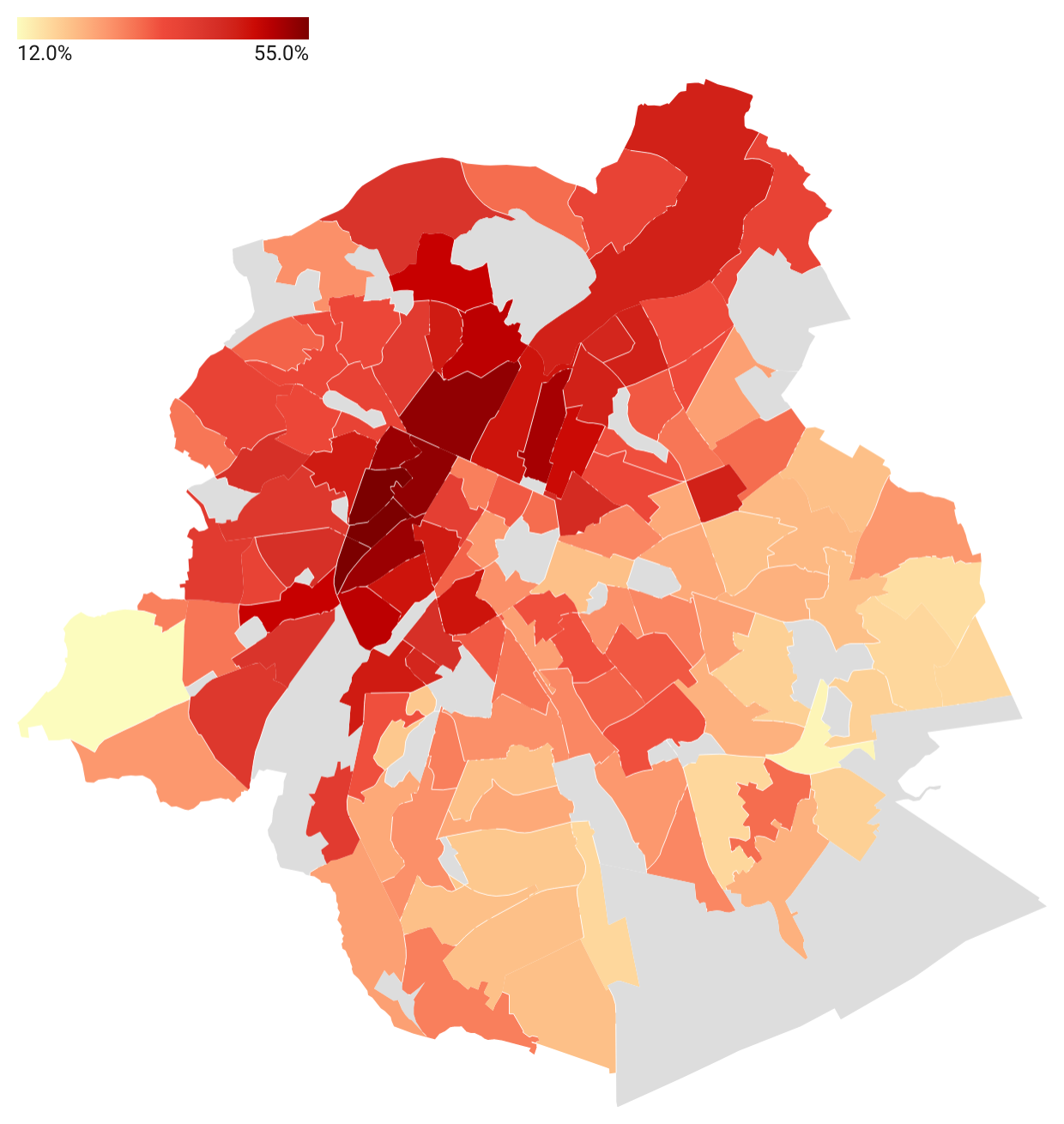 Bruxelles : quel est le taux de vaccination dans votre quartier ? (carte  interactive)