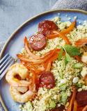 slaatjes met scampi's slaatje salade