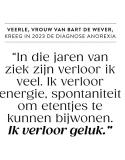boek vrouw de wever veerle anorexia