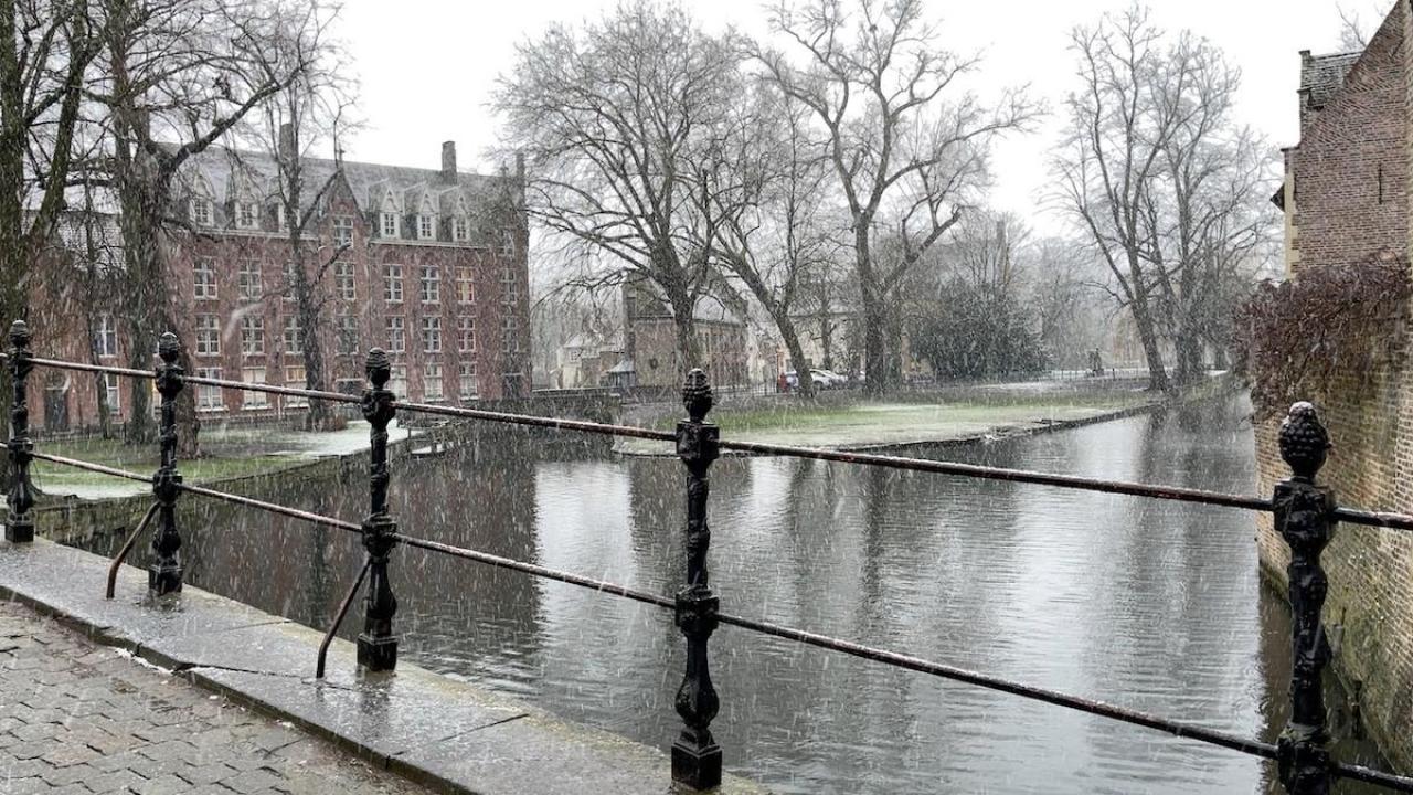 Het Minnewater in Brugge.© JVM