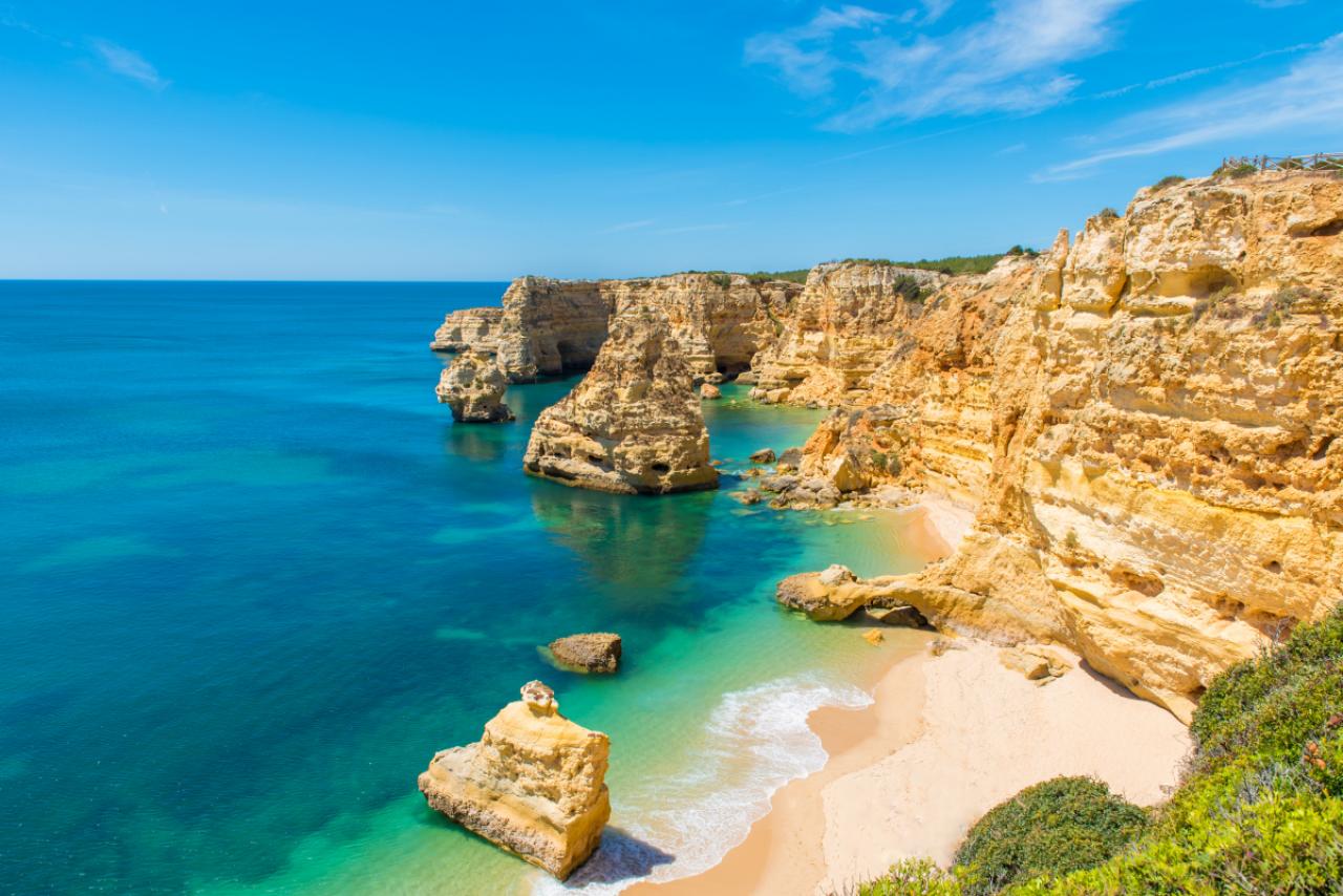 Praia da Marinha - Beautiful coast of Portugal, in the south where is the Algarve
