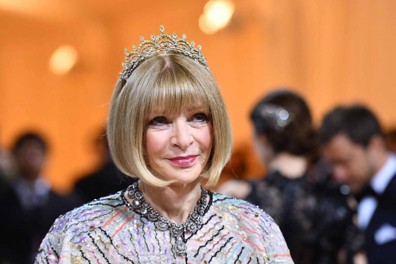 Vogue Editor-in-Chief Anna Wintour arrives for the 2022 Met Gala at the Metropolitan Museum of Art on May 2, 2022, in New York. - The Gala raises money for the Metropolitan Museum of Art's Costume Institute. The Gala's 2022 theme is "In America: An Anthology of Fashion". (Photo by ANGELA WEISS / AFP)