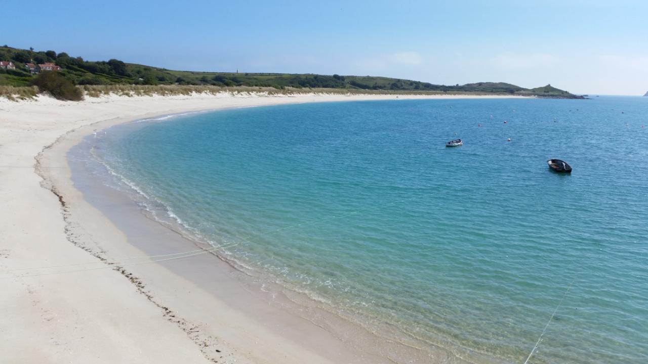 A beach on St Martins, Isle of scilly