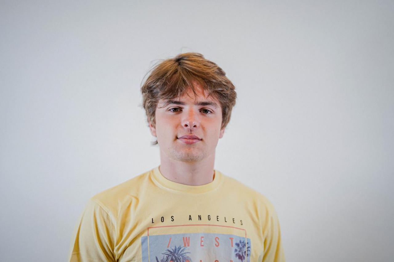 Alexander Groenvynck (19) uit Brugge is een student informatica.