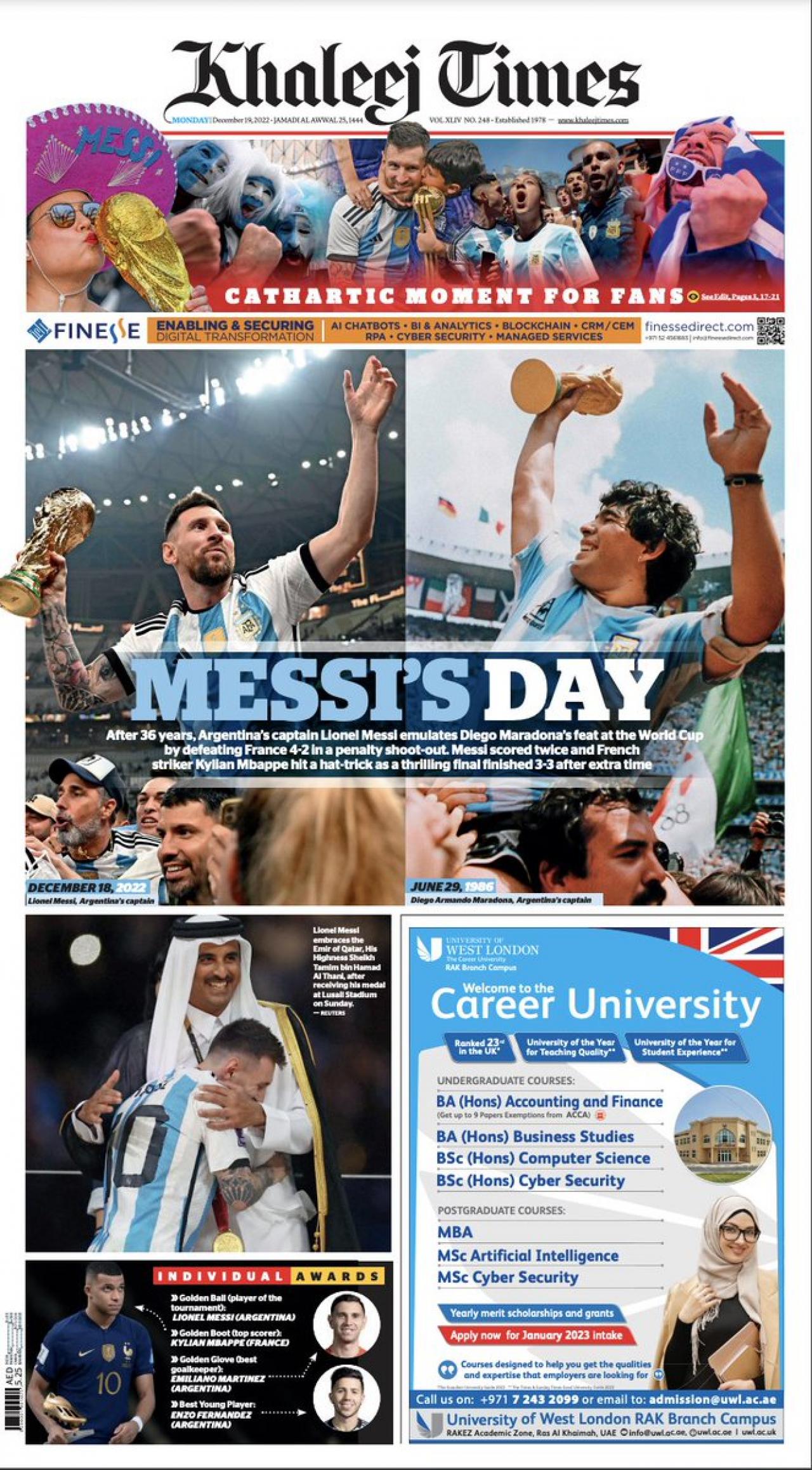 Khaleej Times, Verenigde Arabische Emiraten