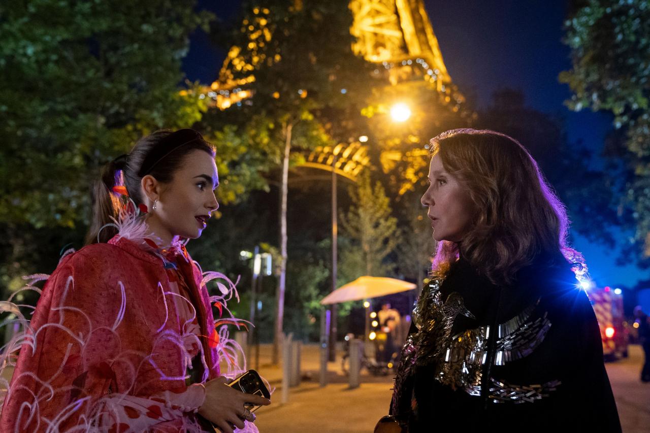 Lily Collins, Philippine Leroy-Beaulieu, ""Emily in Paris"" Season 3 (2022). Photo credit: Stephanie Branch/Netflix
