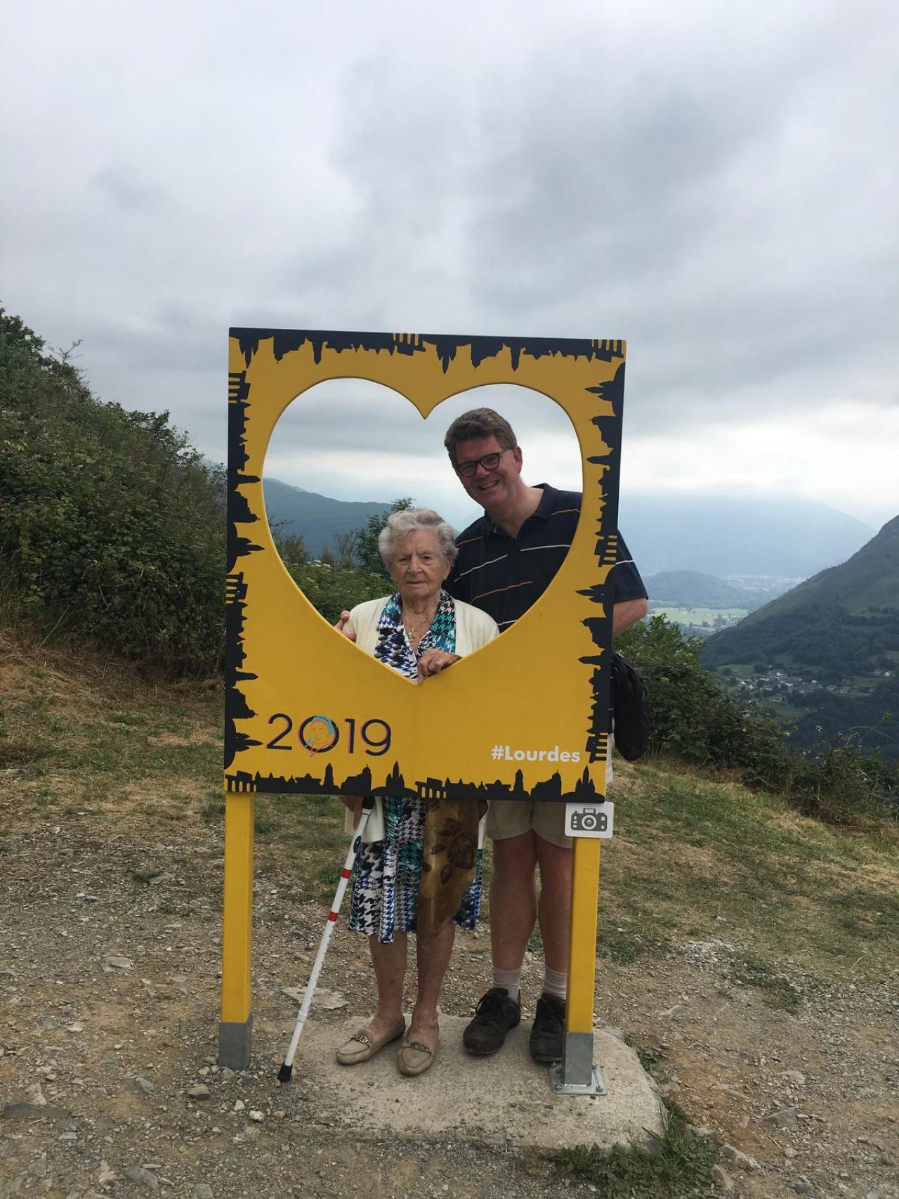 In 2019 - toen was ze 105 - trok Godelieve nog naar Lourdes. (gf)