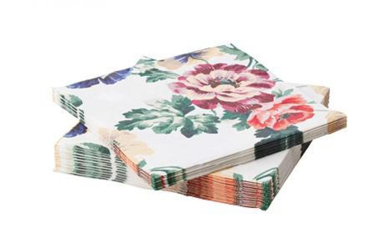 ... al zijn ook deze papieren servetten perfect voor afternoontea. Papieren servetten ‘Smaksinne’ - € 1,79 (30 stuks) - Ikea.