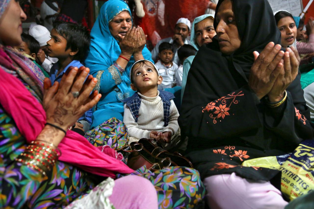 Rassemblement à la Dargah de Nizzamuddin, Delhi