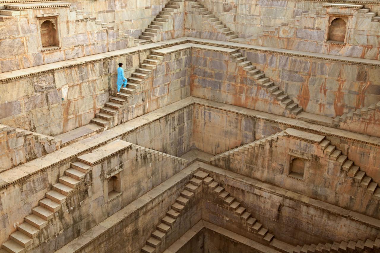 Sérénité au baoli de Bundi