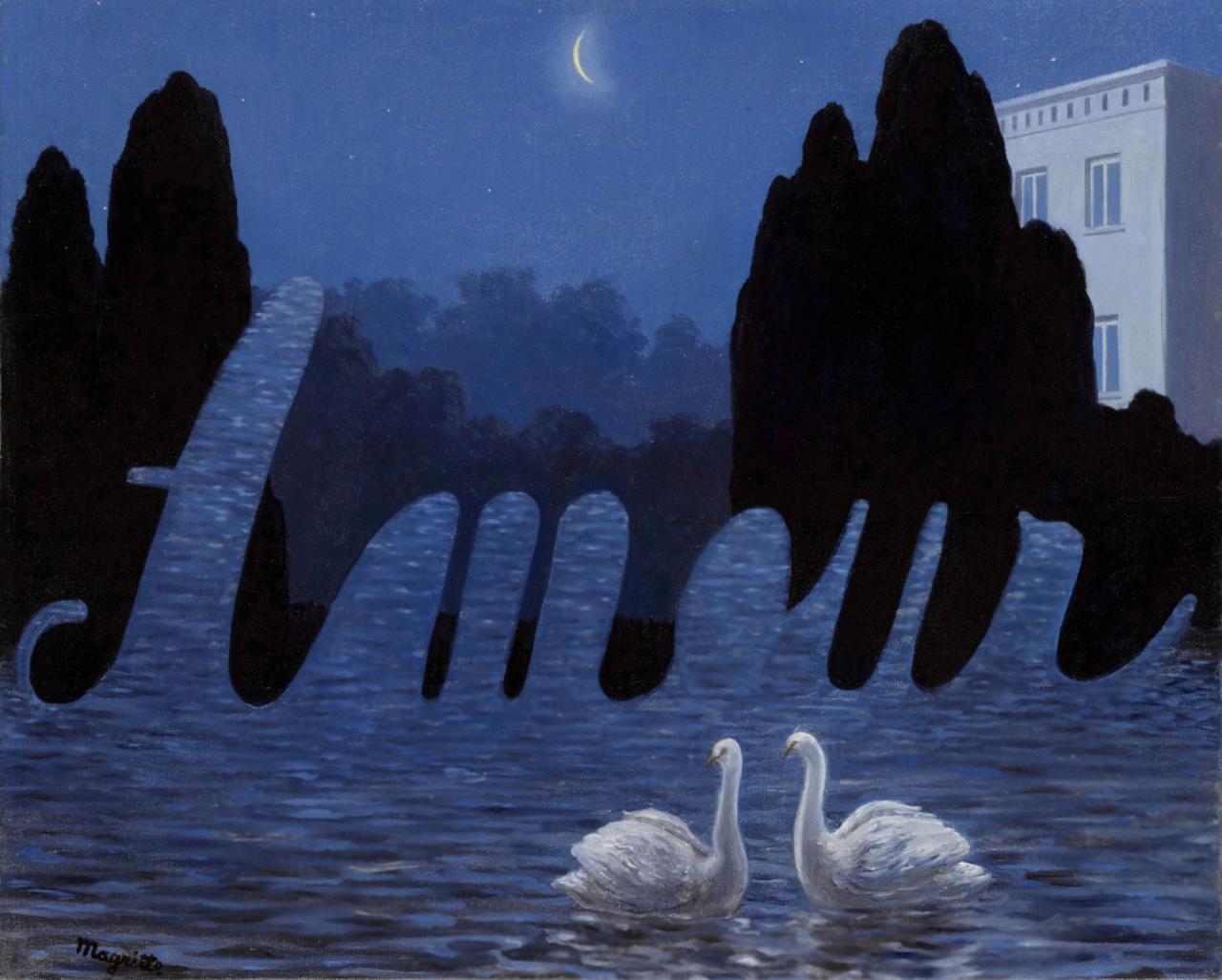 Schilderij Magritte waarop handtas van Delvaux is gebaseerd