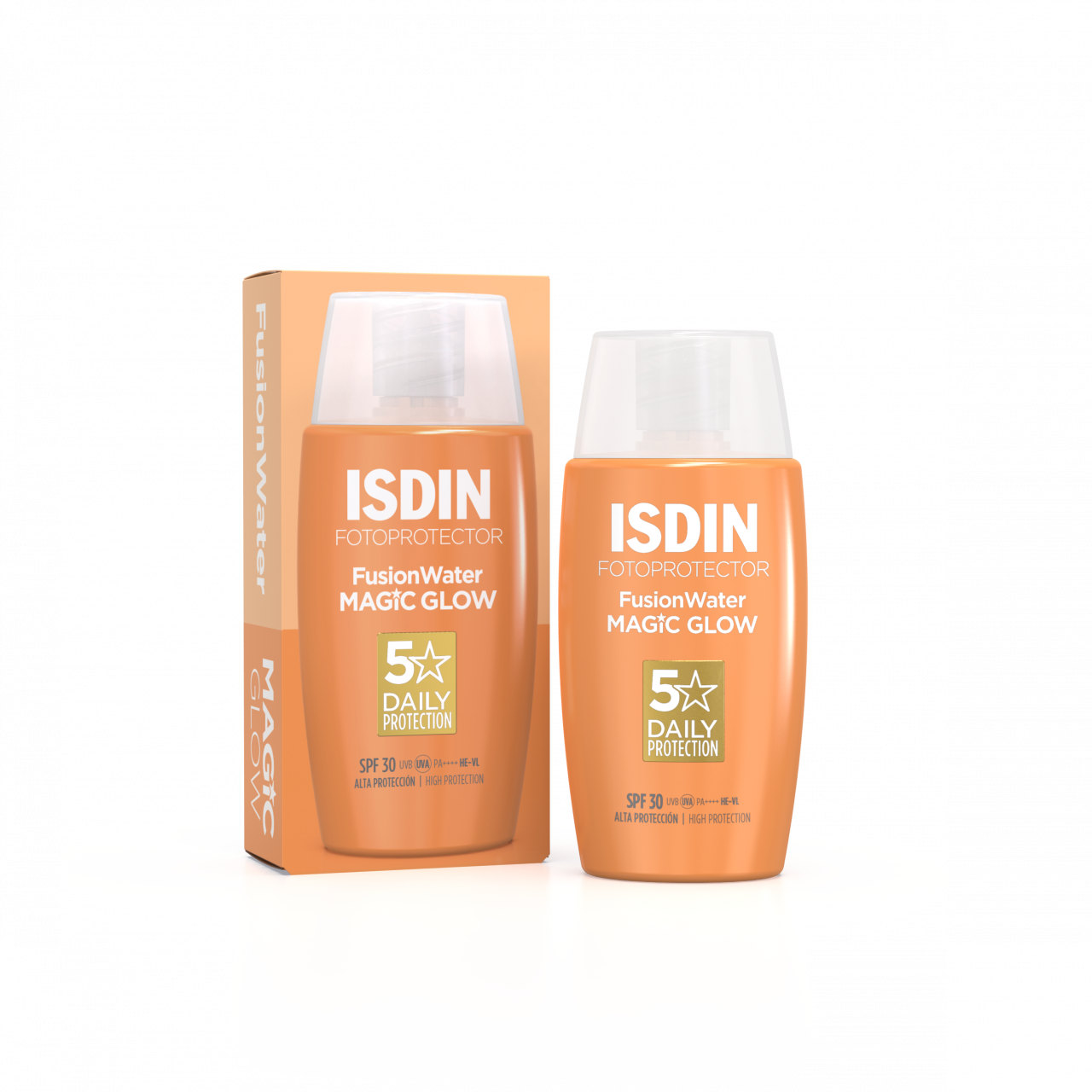 Fusion Water Magic Glow SPF 30, Isdin Fotoprotector, 33,95 euros les 50 ml.