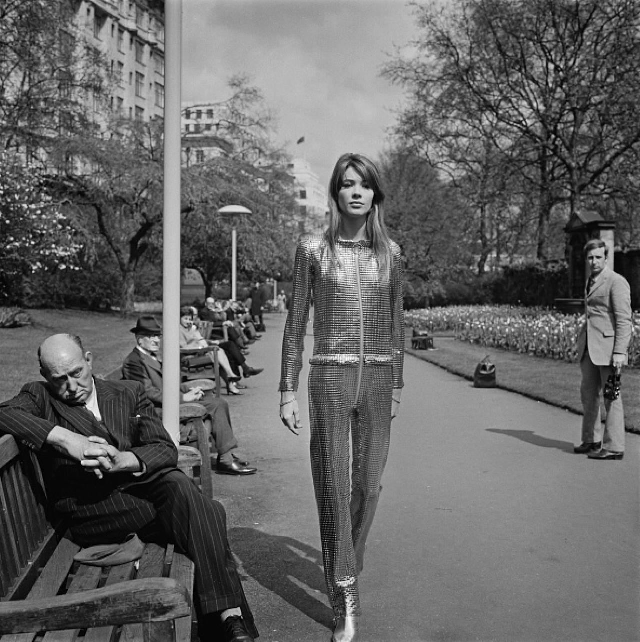 Françoise Hardy à Londres, le 23 avril 1968.