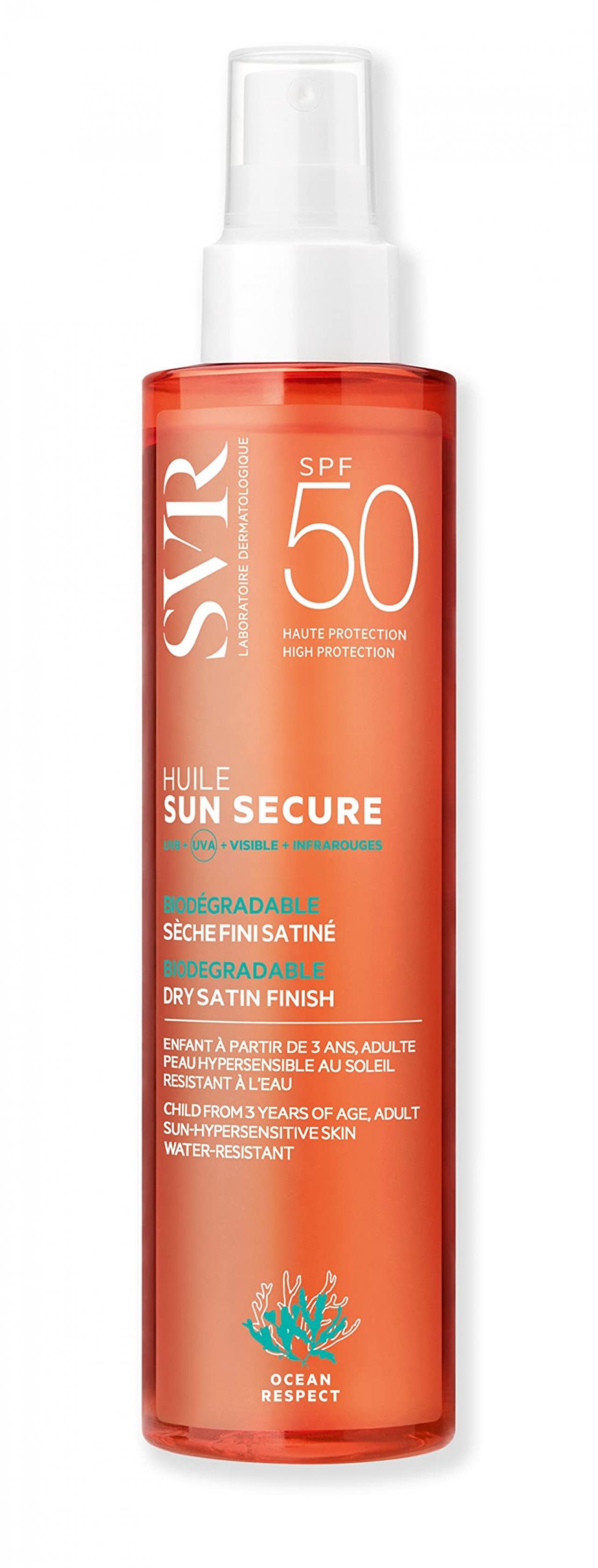 SVR Sun Protect Huile SPF50. 23 euros.