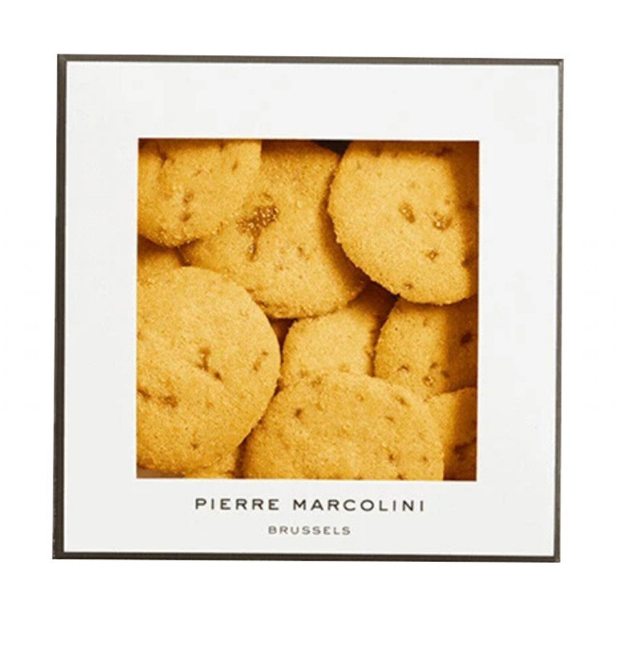 Zandkoekjes met gezouten boterkaramelchips - € 9,90  - Pierre Marcolini.
