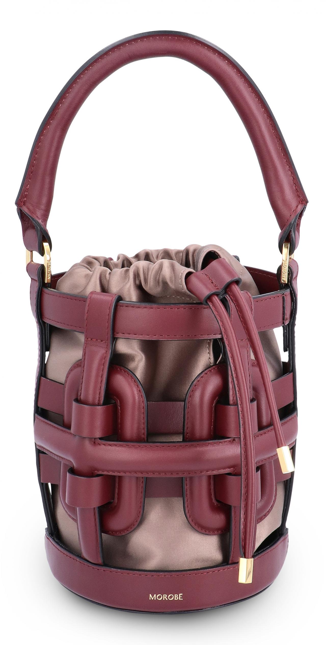 Tas ‘Claxon 05‘ in bordeaux leer - € 990 - Morobé.