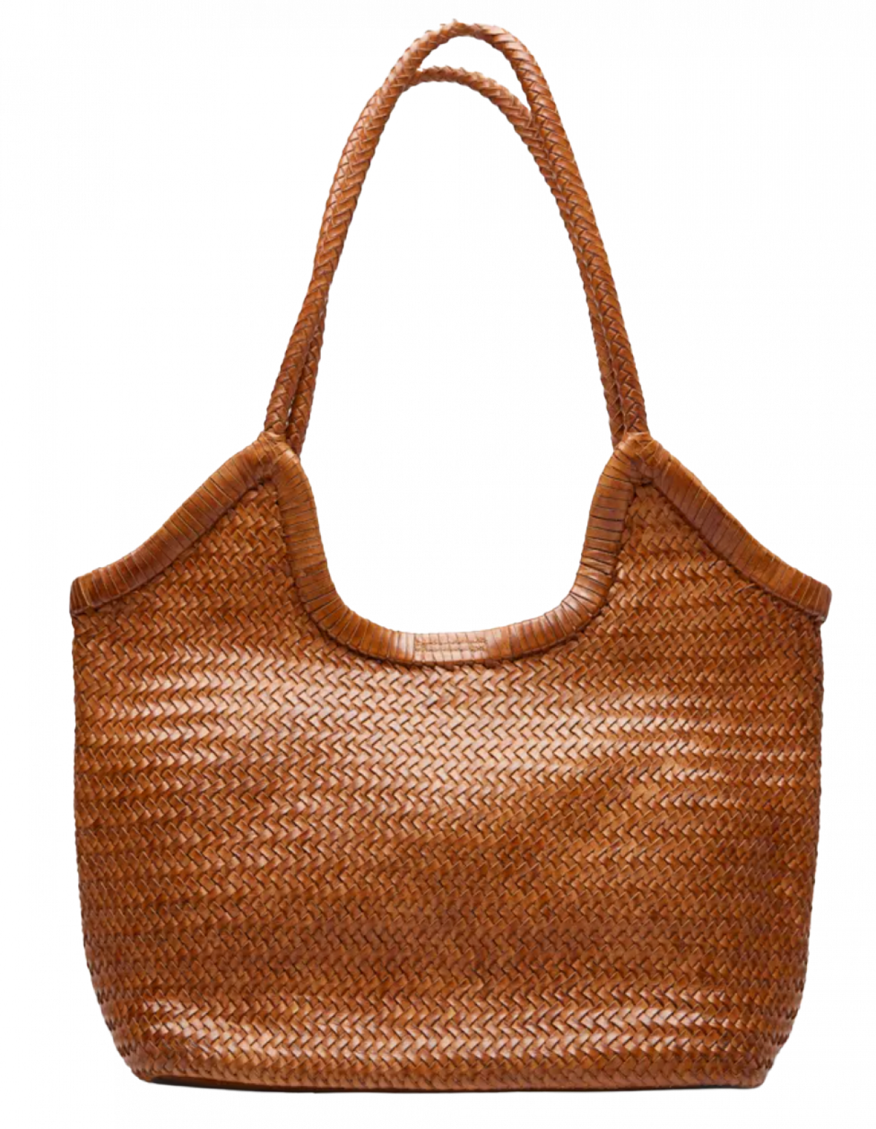 Shopper uit leer - € 119 - MAE Antwerp, bij Veritas.