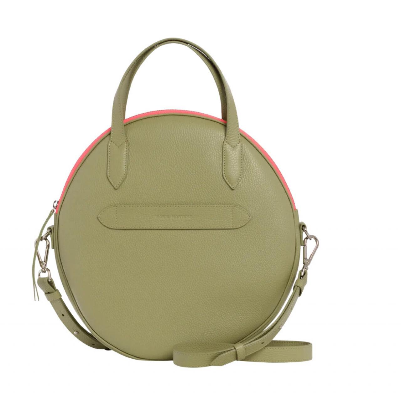 Handtas ‘Mezzo Disco’ uit Italiaans leer - € 545 - Marie Martens.