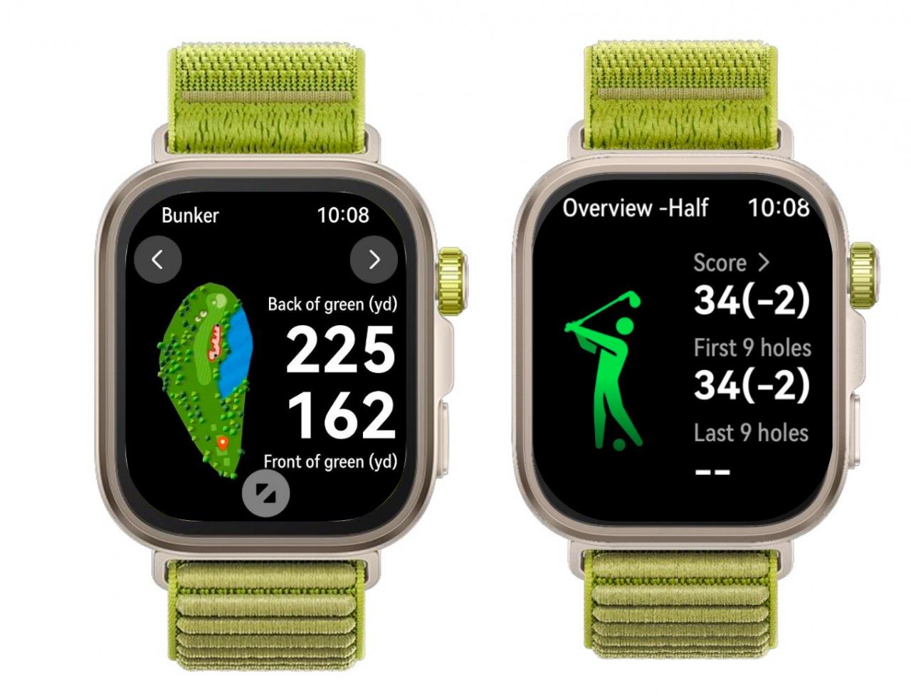 Les golfeurs disposent de toutes les informations possibles sur le parcours et leurs performances.
