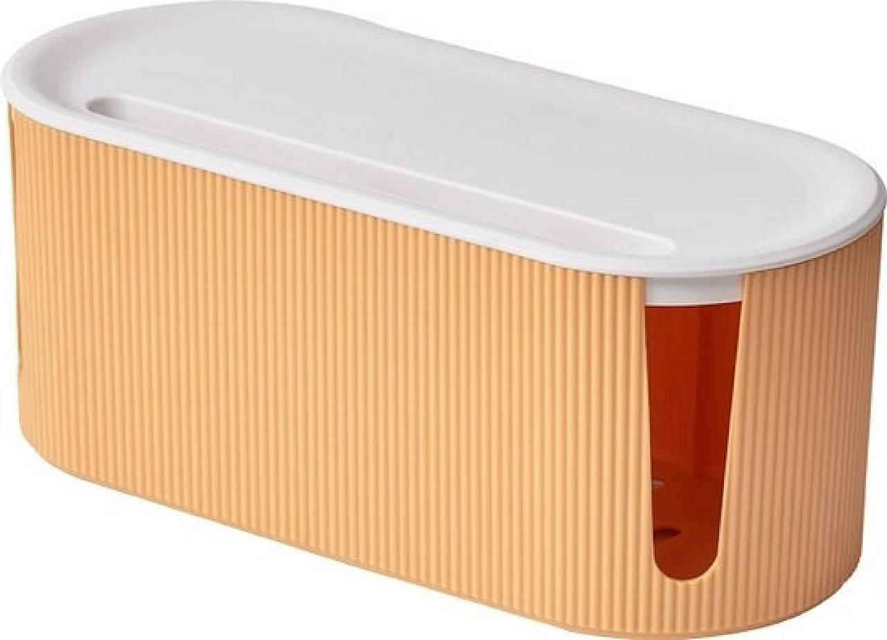 Mosterdgele kabelorganizer uit plastic (31 x 13,8 x 12,5 cm) - € 15,95 - bol. com