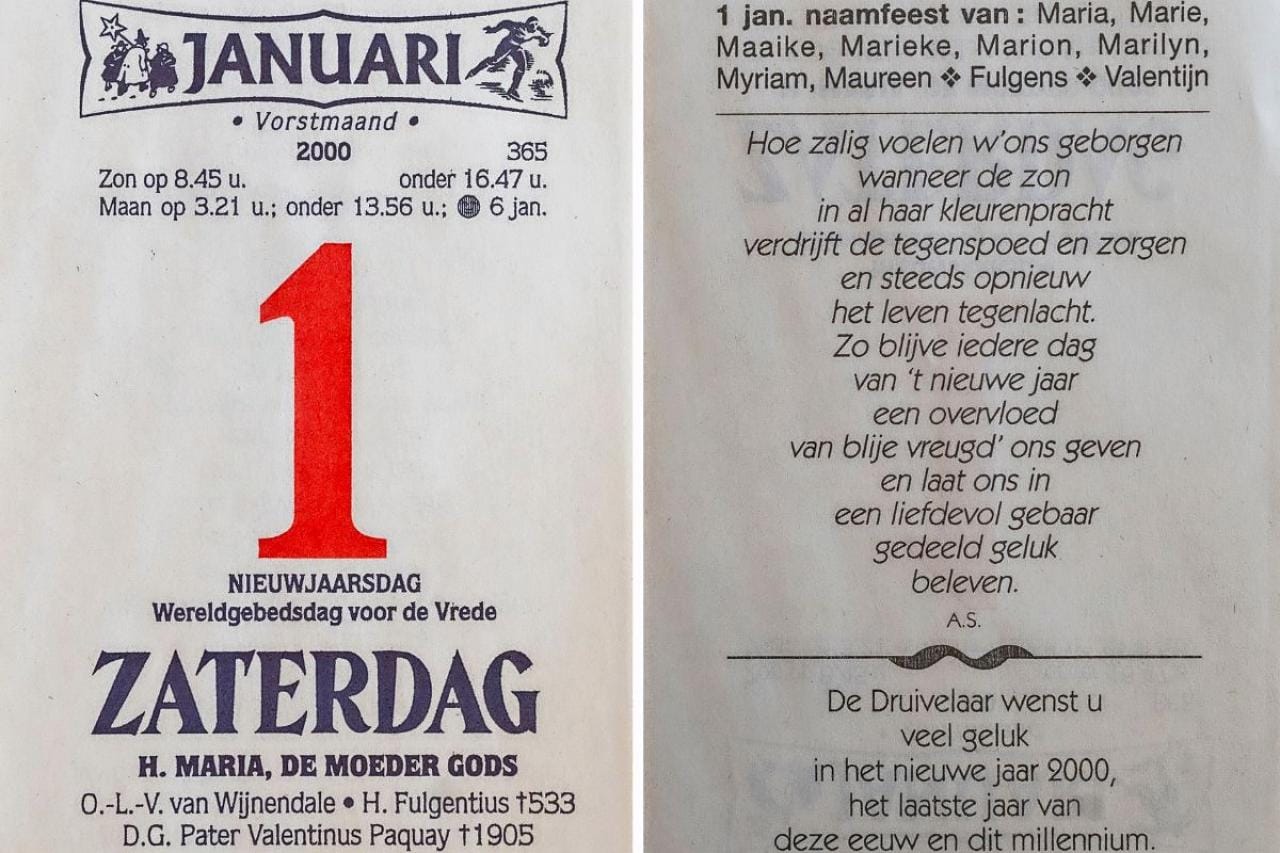 1 januari 2000: voor velen de start van het nieuwe millennium.