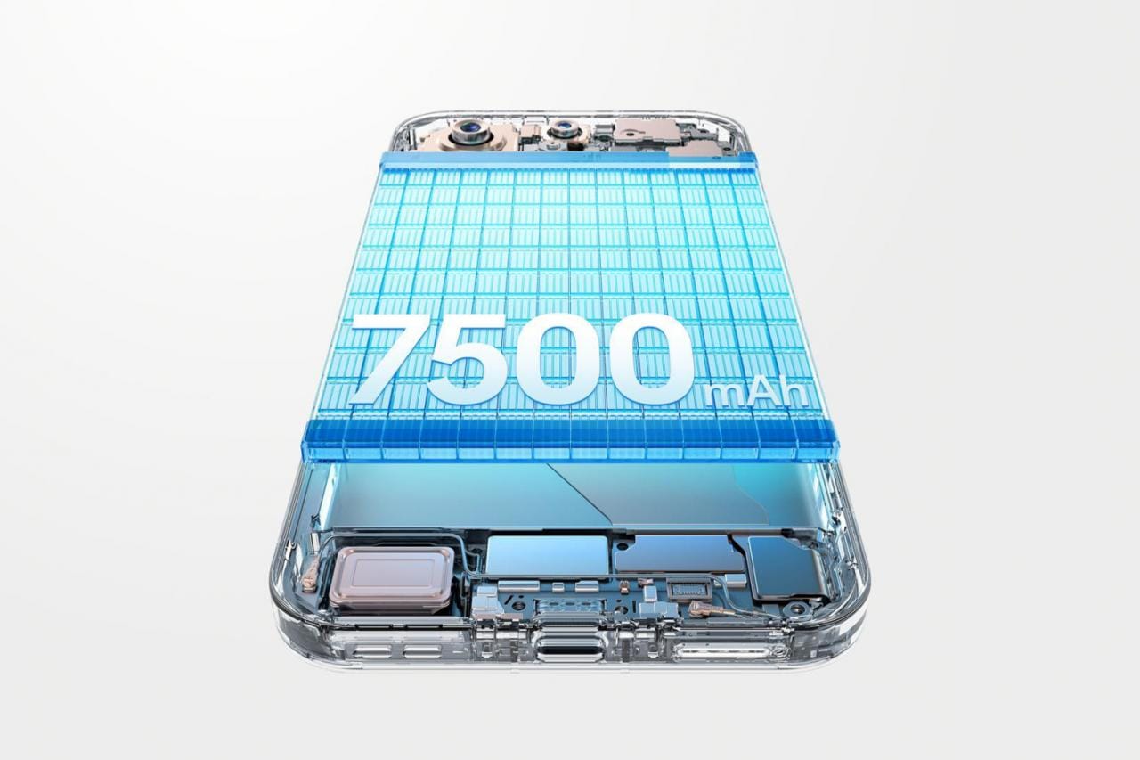 De batterij van de Find X9 Pro heeft een capaciteit van liefst 7.500mAh.