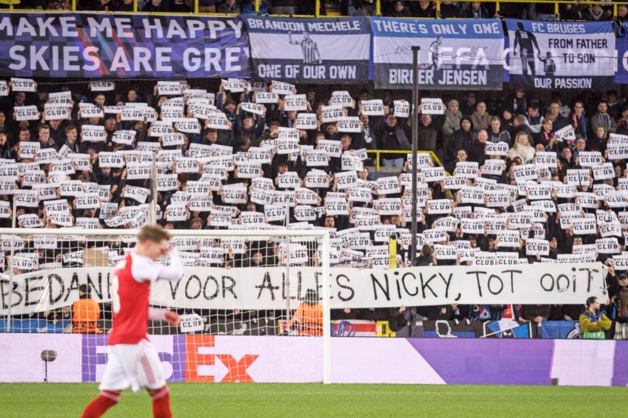 De steunactie voor Nicky Hayen. (foto Belga)