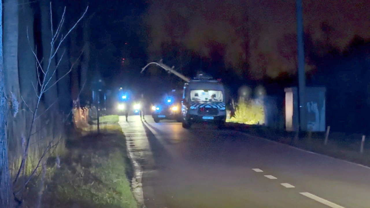 Het ongeval gebeurde langs de Ter Doeststraat in Lissewege. (foto JVM)