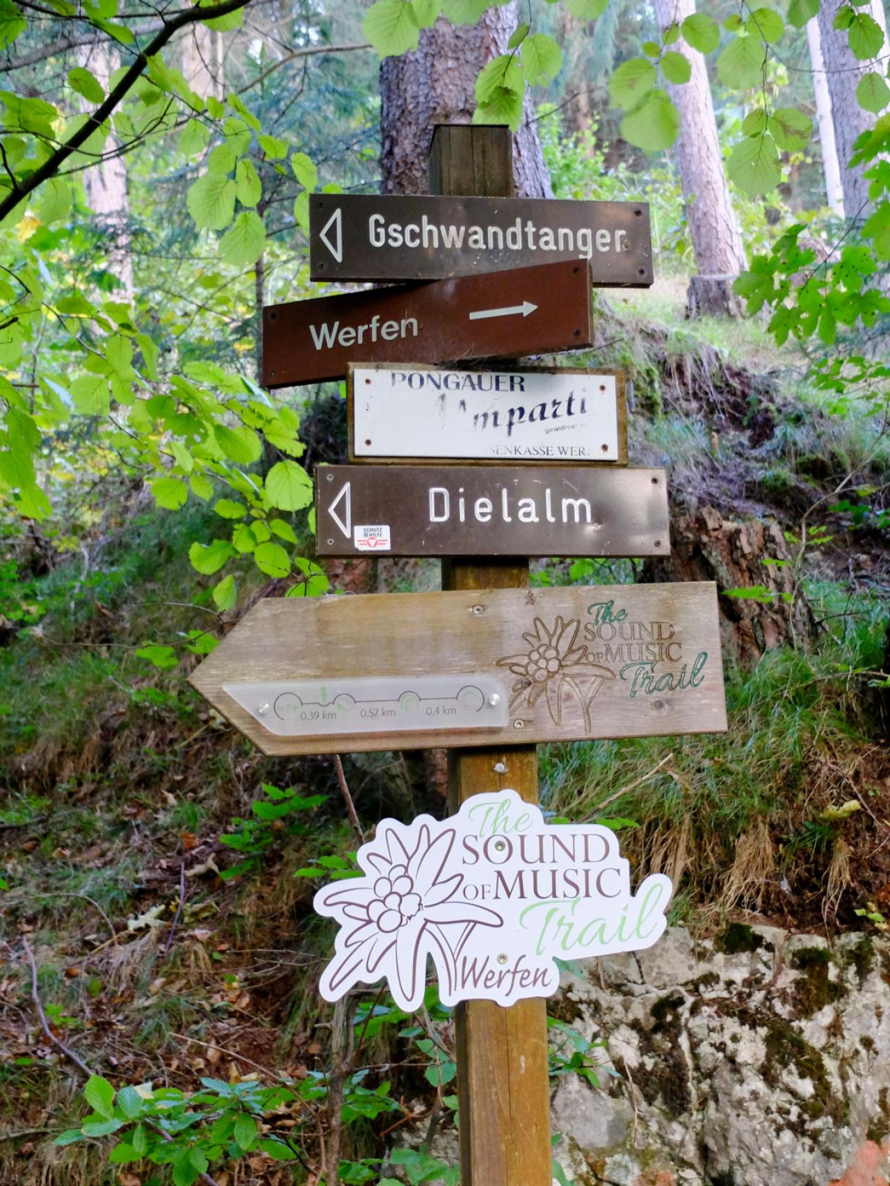 De Sound of Music-trail in Werfen