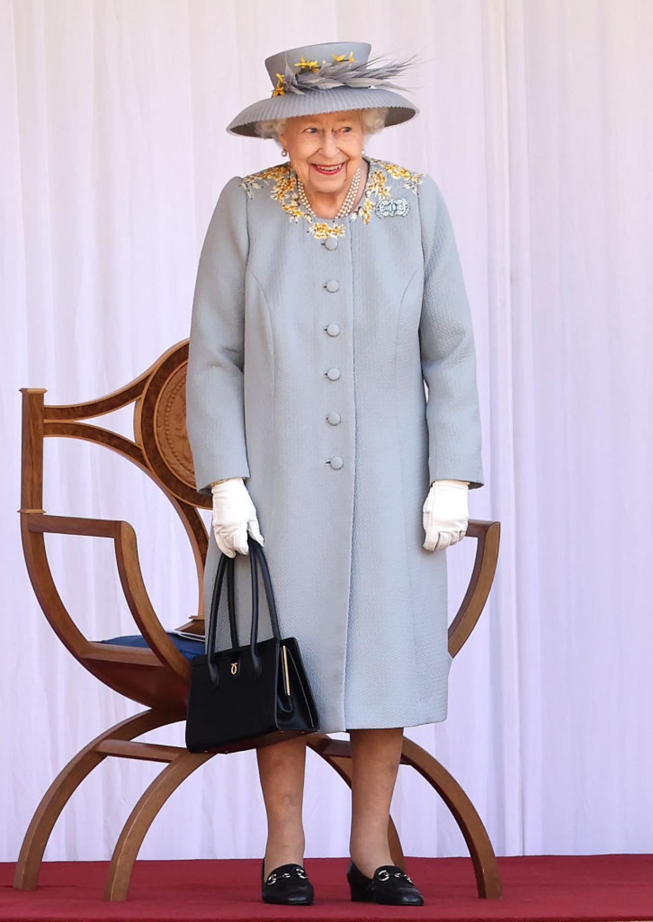 Lichtblauw voor haar verjaardagsfeest op Windsor Castle, 2021 (c) Getty