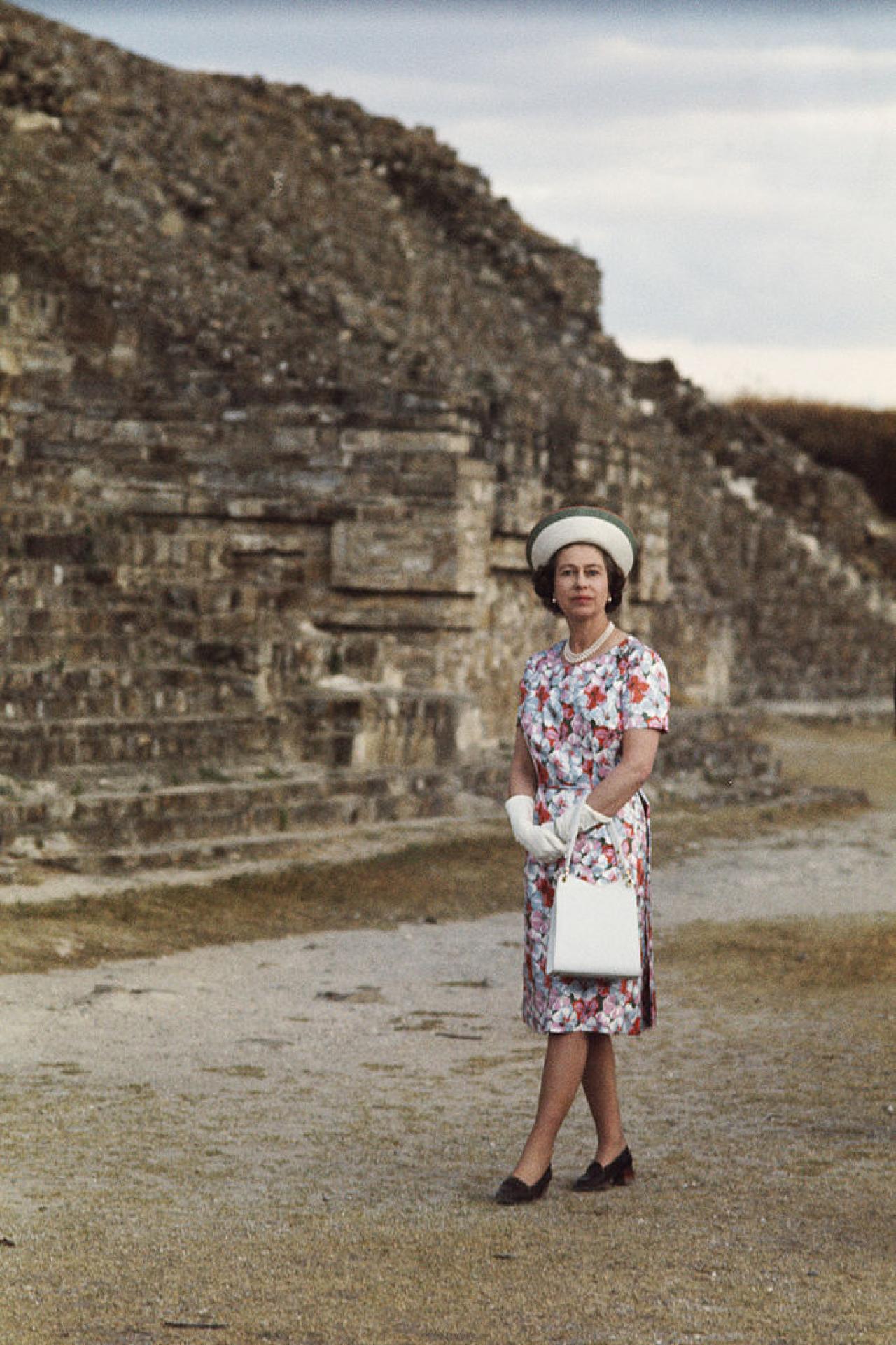 Tijdens een staatsbezoek aan Mexico, 1975. (c) Getty