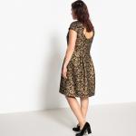 Robe patineuse à motif jacquard