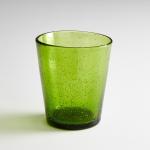 Lot de 4 verres soufflés verts