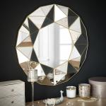 Miroir à reliefs géométriques