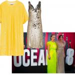 Les looks à sequins/paillettes de Sarah Paulson et Sandra Bullock