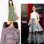 Le motif ethnique de la tenue d'Anne Hathaway