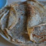 Crêpes vegan au graines de chia mixées