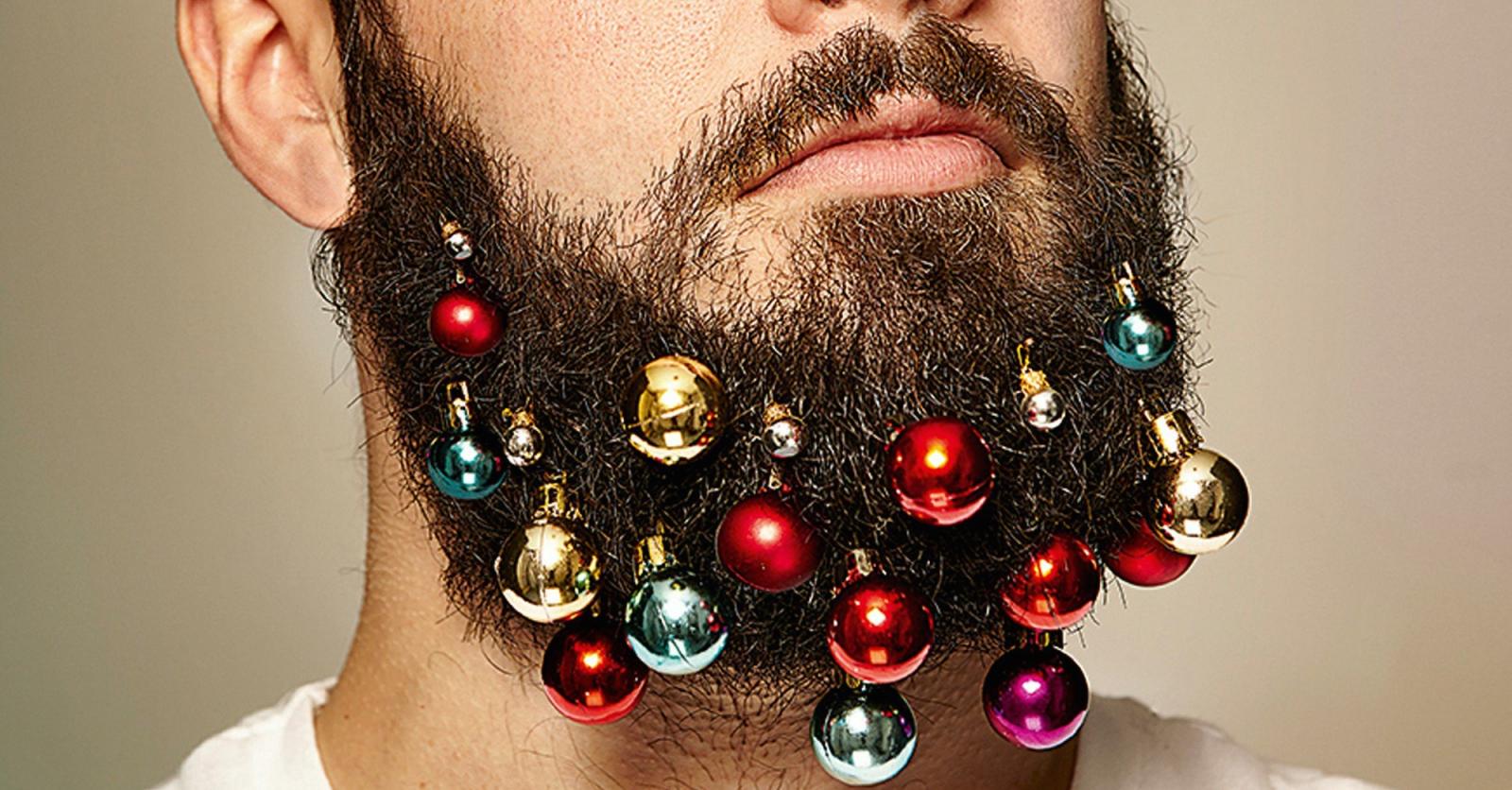La barbe à paillettes, nouveau look pour les fêtes de Noël ?