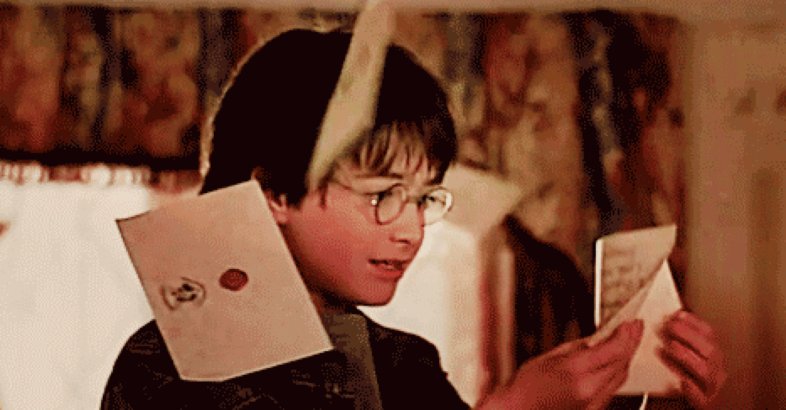 Harry potter letters gif