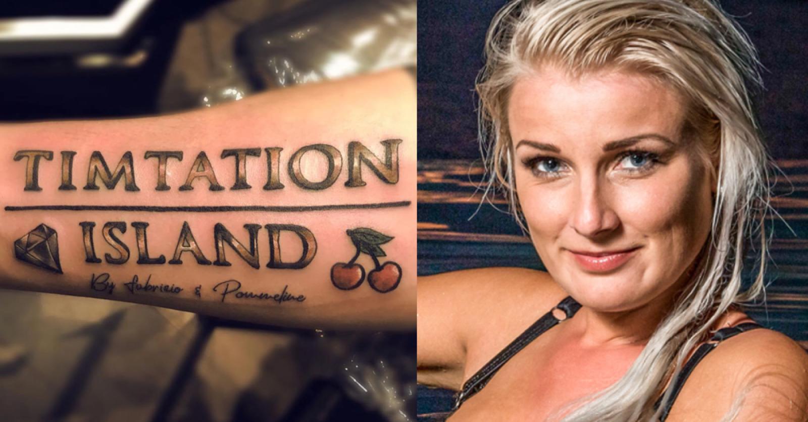 Cherish reageert op 'Temptation Island'-tattoo van Tim: 'De kersen