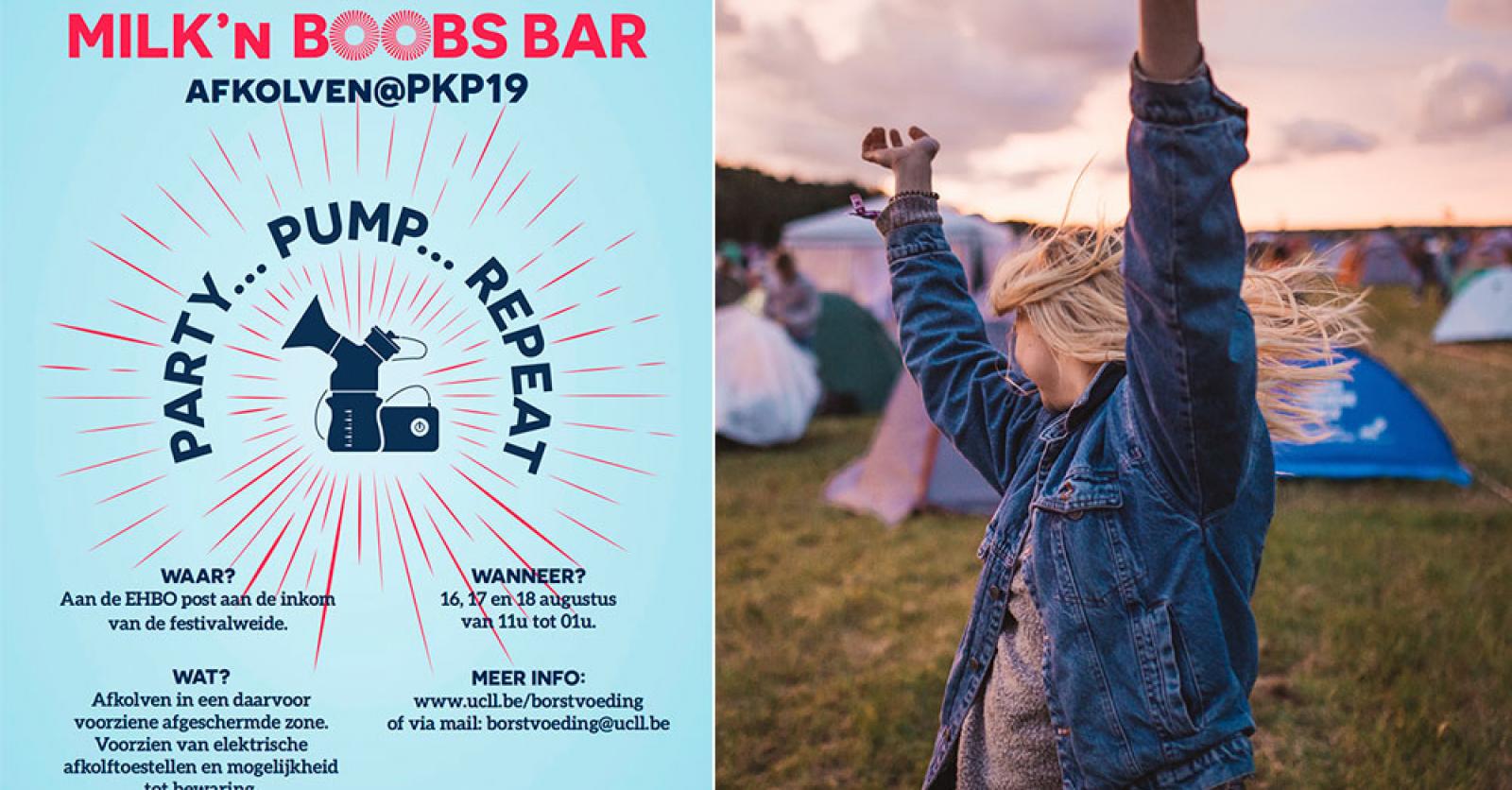 JOEPIE de Milk n Boobs Bar komt ook dit jaar weer naar Pukkelpop