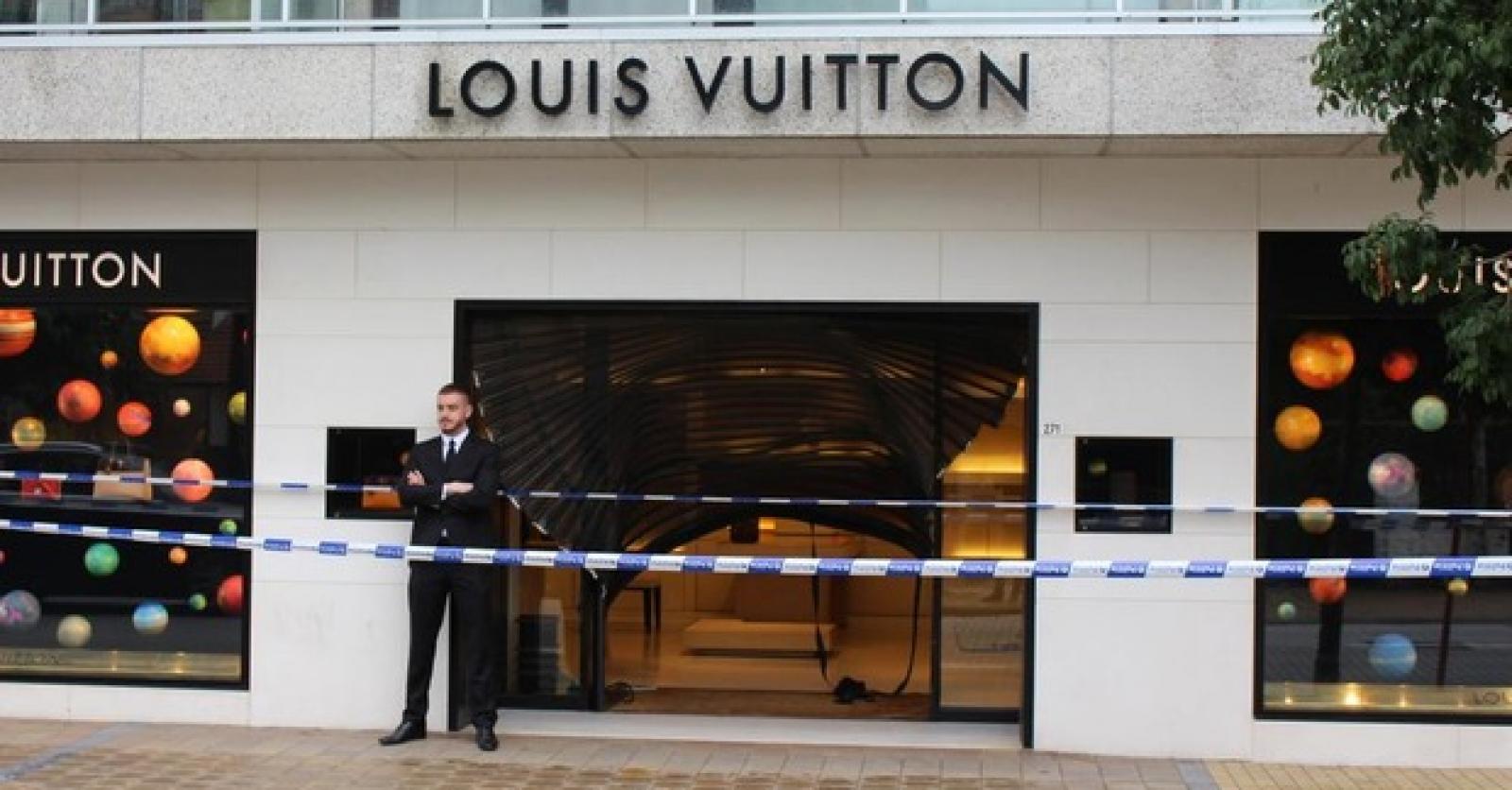 Un cambriolage chez Louis Vuitton à Knokke, Belgique