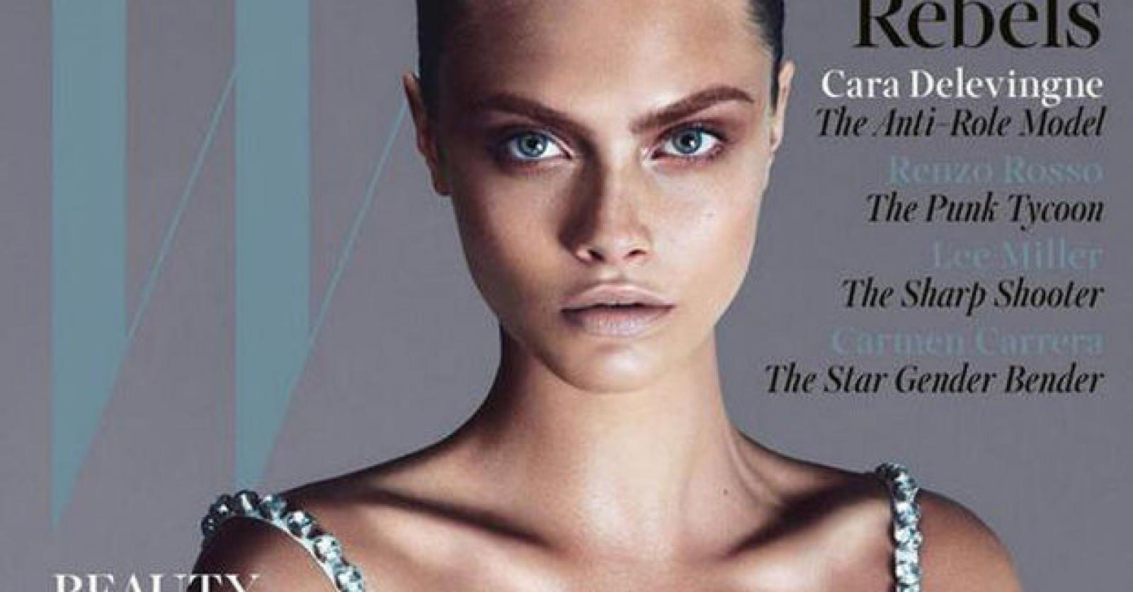 Cara Delevingne geeft zich bloot in W Magazine