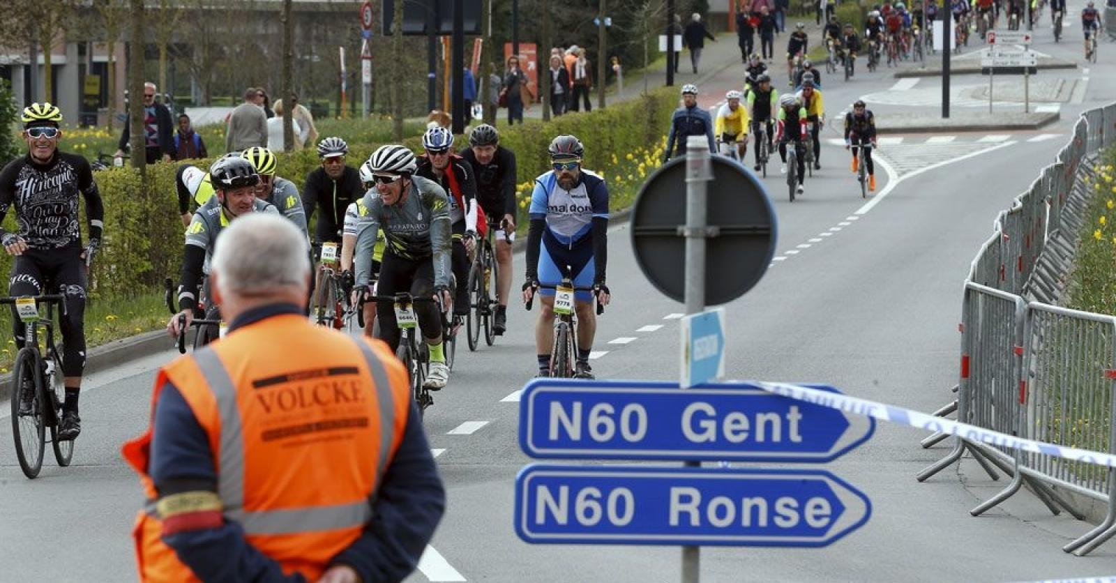 Ronde van Vlaanderen voor wielertoeristen verloopt vrijwel vlekkeloos